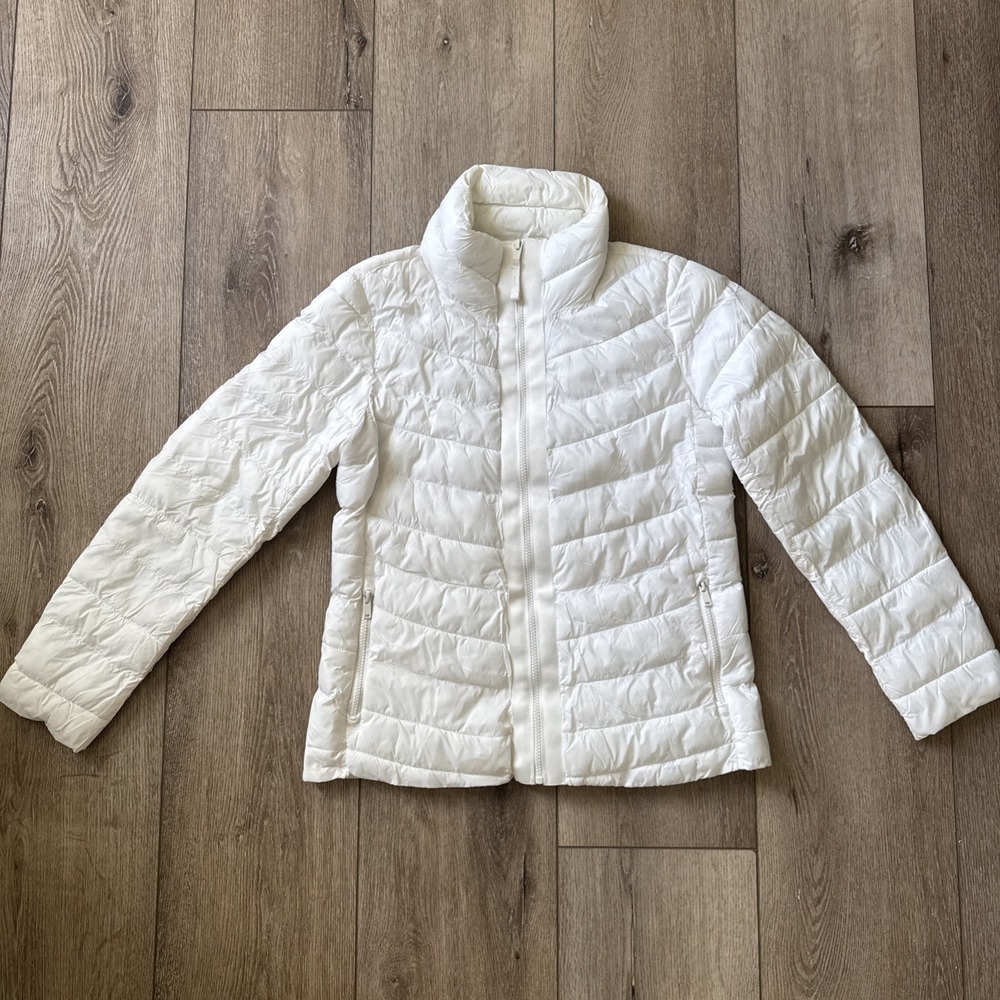 Gap Women's Cold Control White Puffer Jacket‎ Sz M #728